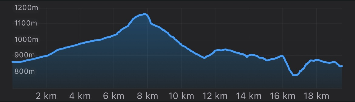 Höhenprofil 20km